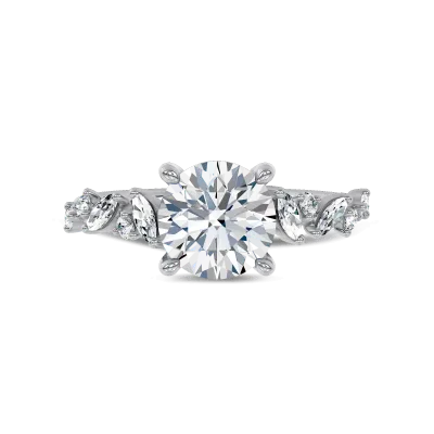 Hayley Scattered Lab Diamond Engagement Ring, Round