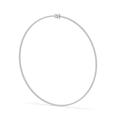 Refined Lab Diamond Tennis Necklace (5 ct. tw.)-14K White Gold