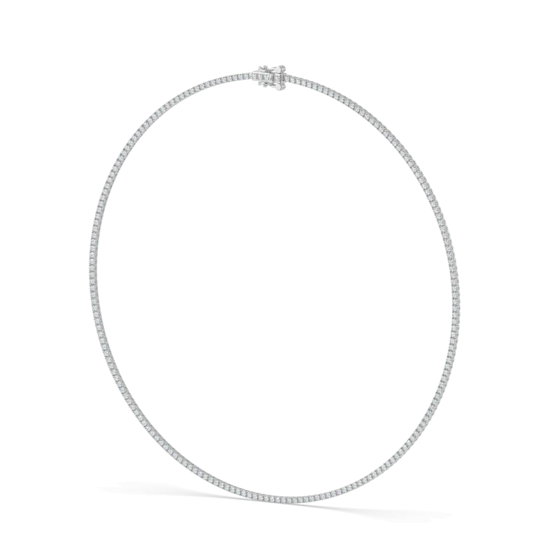 Refined Lab Diamond Tennis Necklace (5 ct. tw.)-14K White Gold