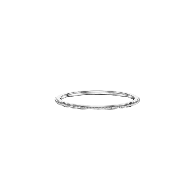 Milgrain Stackable Wedding Band (1mm) 14K White Gold