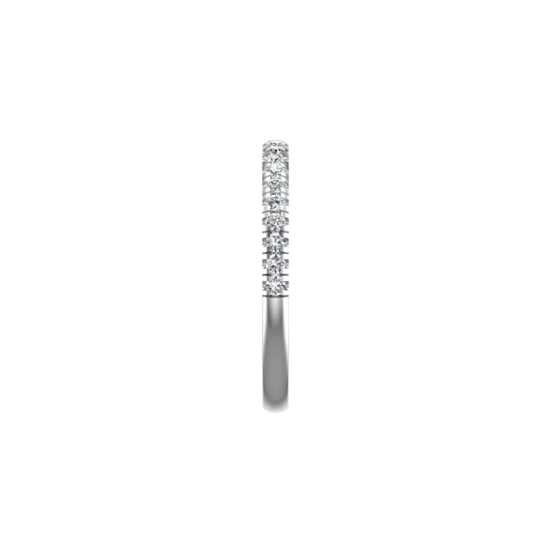 Oaklynn Pave Wedding Band 14K White Gold