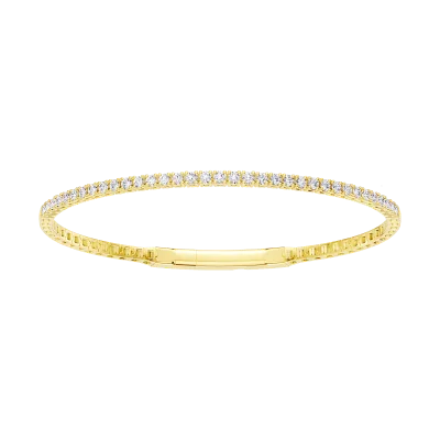 Velocity Active Flex Tennis Diamond Bracelet-14K Yellow Gold