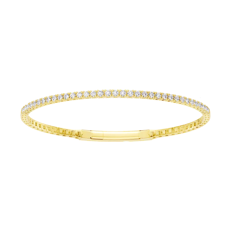 Velocity Active Flex Tennis Diamond Bracelet-14K Yellow Gold