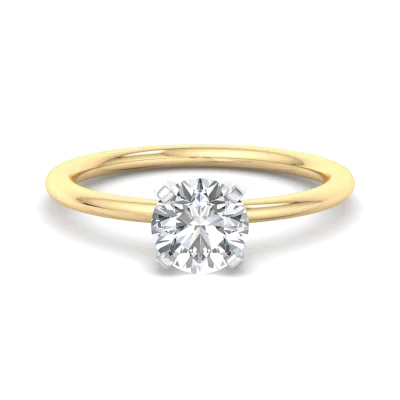 Presentation 4 Prong Solitaire Engagement Ring, Round