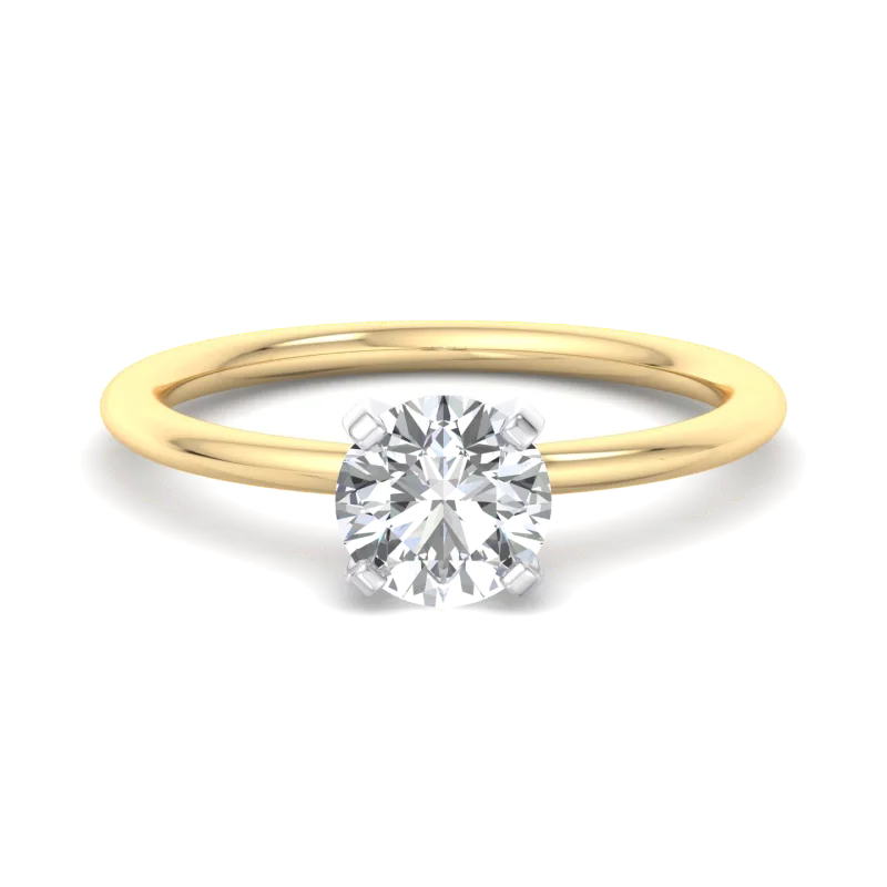 Presentation 4 Prong Solitaire Engagement Ring, Round