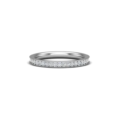 Mya Pave Wedding Band 14K White Gold