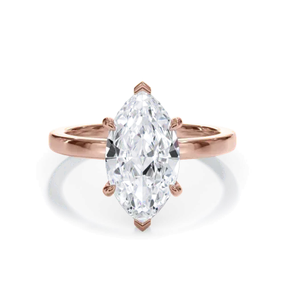 Bellora Hidden Halo Lab Engagement Ring (2mm), Marquise