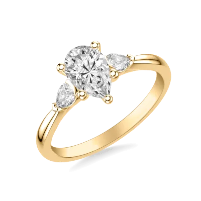 Jacie Three-Stone Engagement Ring (0.25 ct. tw.), Pear