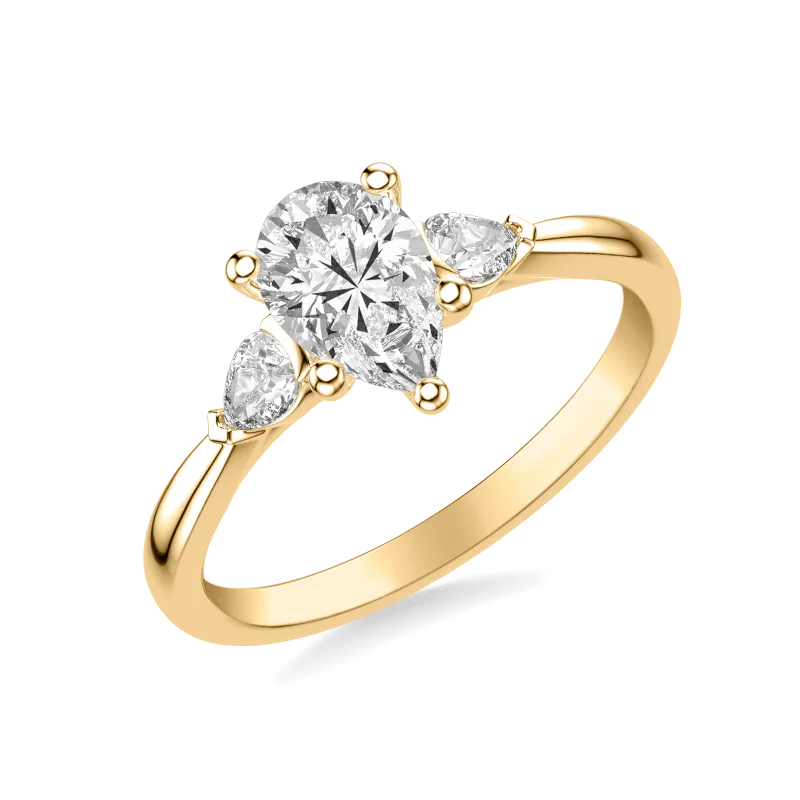 Jacie Three-Stone Engagement Ring (0.25 ct. tw.), Pear
