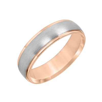 Low Dome Brushed Finish Wedding Band (6mm)