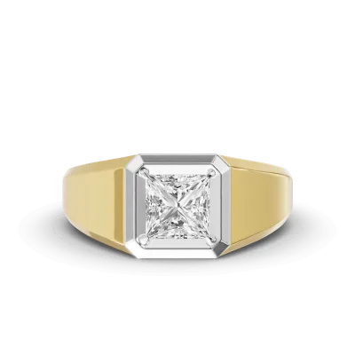 Octagonal Princess-Cut Lab Diamond Wedding Band (2.00 ct.)