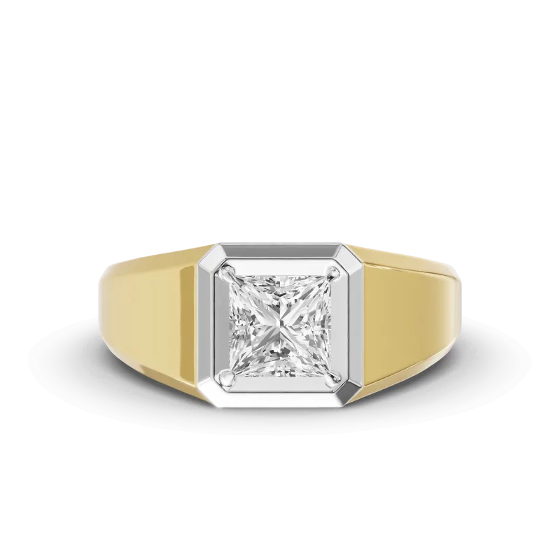 Octagonal Princess-Cut Lab Diamond Wedding Band (2.00 ct.)