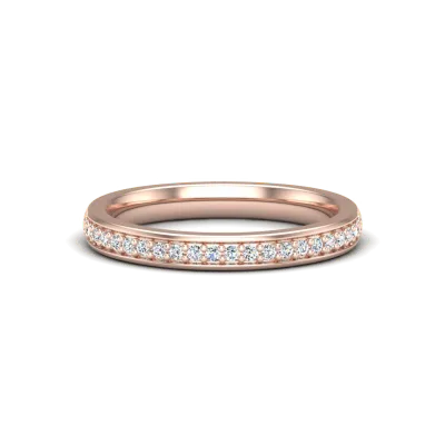 Amy Pave Wedding Band 14K Rose Gold