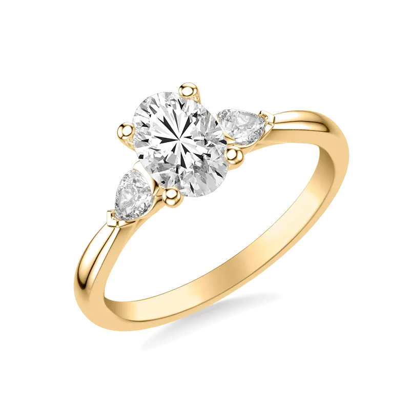 Jacie Three-Stone Engagement Ring (0.25 ct. tw.), Oval