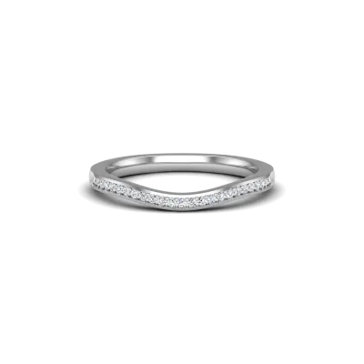 Alayna Pave Wedding Band 14K White Gold