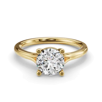 Isabella Split Shank Solitaire Engagement Ring, Round