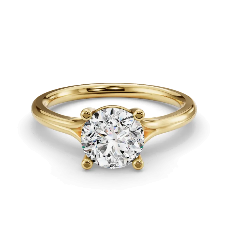 Isabella Split Shank Solitaire Engagement Ring, Round