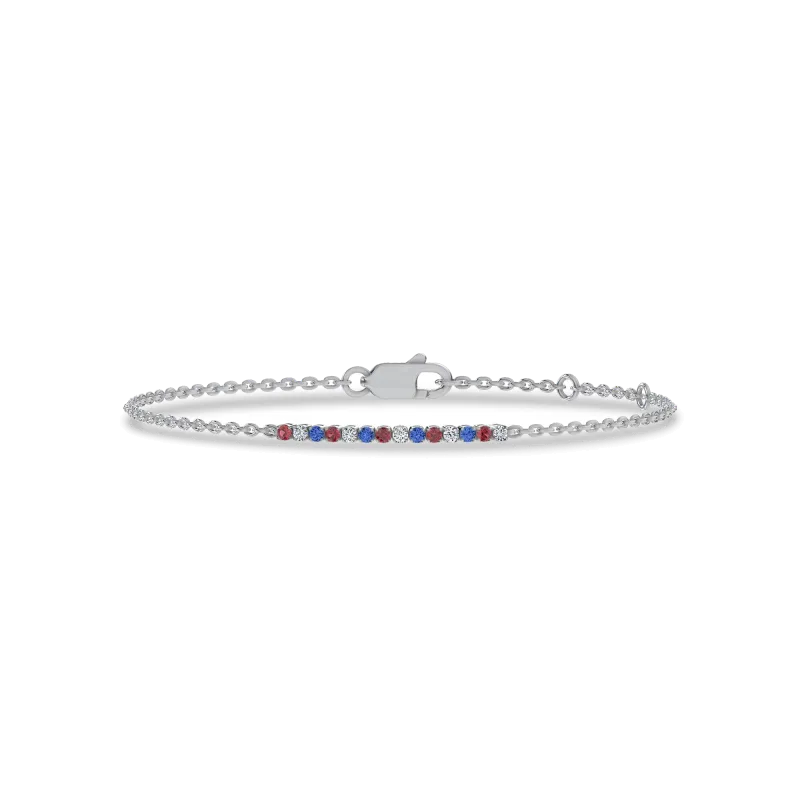 Petite Americana Tennis Chain Silver Bracelet (0.50 ct. tw.)-Silver