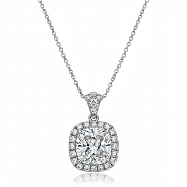 Halo Diamond Necklace