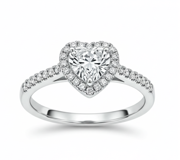 Hidden Halo - White Gold