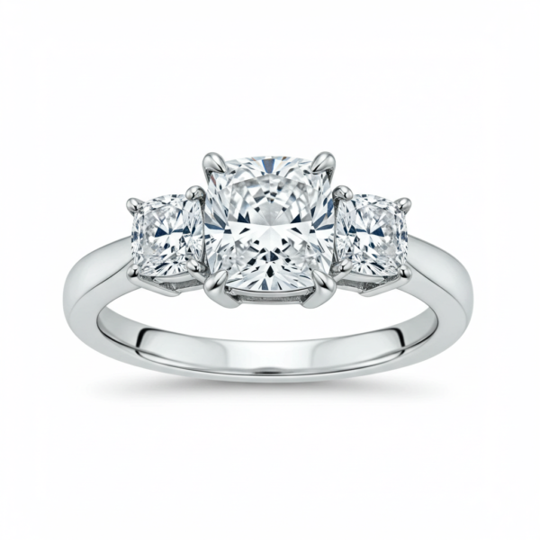 Three-Stone Rings - Platinum
