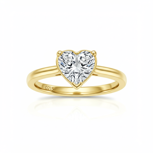 One-Stone Rings - Yellow Gold