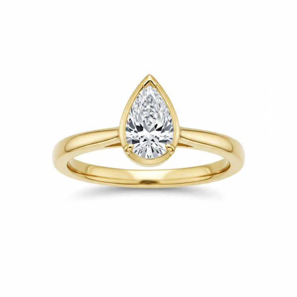 One-Stone Rings - Yellow Gold