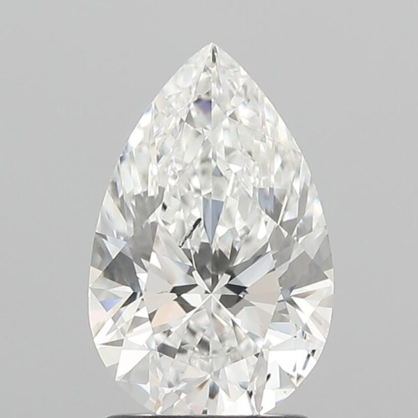 This 1.70 carat Pear lab created diamond is certified by IGI as F color SI1 clarity and Rare Carat Ideal cut. It can be purchased as a loose diamond or set in a ring.