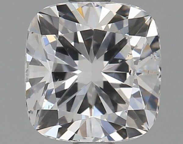This 1.37 carat Cushion lab created diamond is certified by IGI as D color SI1 clarity and Rare Carat Ideal cut. It can be purchased as a loose diamond or set in a ring.