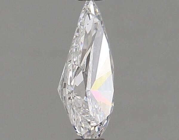This 0.70 carat Pear lab created diamond is certified by IGI as D color SI1 clarity and Rare Carat Ideal cut. It can be purchased as a loose diamond or set in a ring.