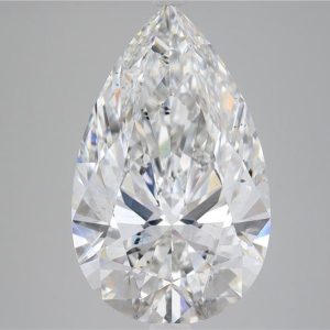 6.42 Carat Pear Cut Lab Diamond
