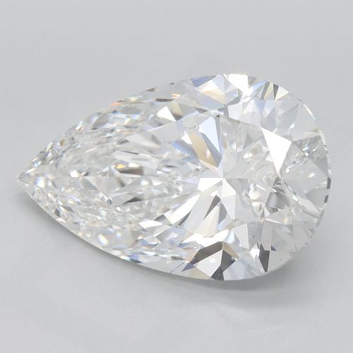 3.41 Carat Pear Cut Lab Diamond
