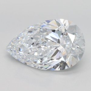 6.85 Carat Pear Cut Lab Diamond