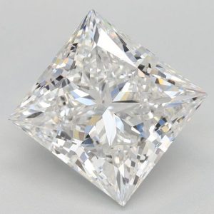 4.32 Carat Princess Cut Lab Diamond
