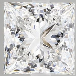 3.83 Carat Princess Cut Lab Diamond