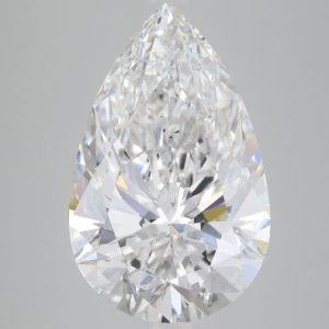 7.38 Carat Pear Cut Lab Diamond
