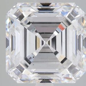 6.08 Carat Asscher Cut Lab Diamond