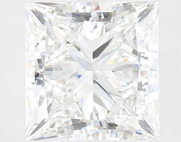 6.41 Carat Princess Cut Lab Diamond