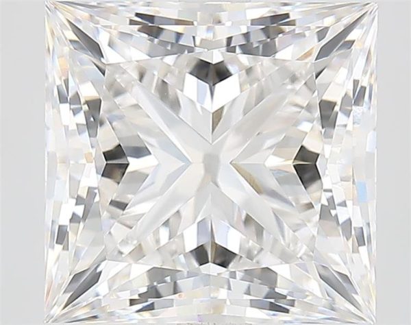 5.67 Carat Princess Cut Lab Diamond