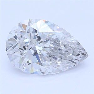 0.68 Carat Pear Cut Lab Diamond