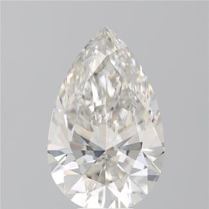 6.92 Carat Pear Cut Lab Diamond