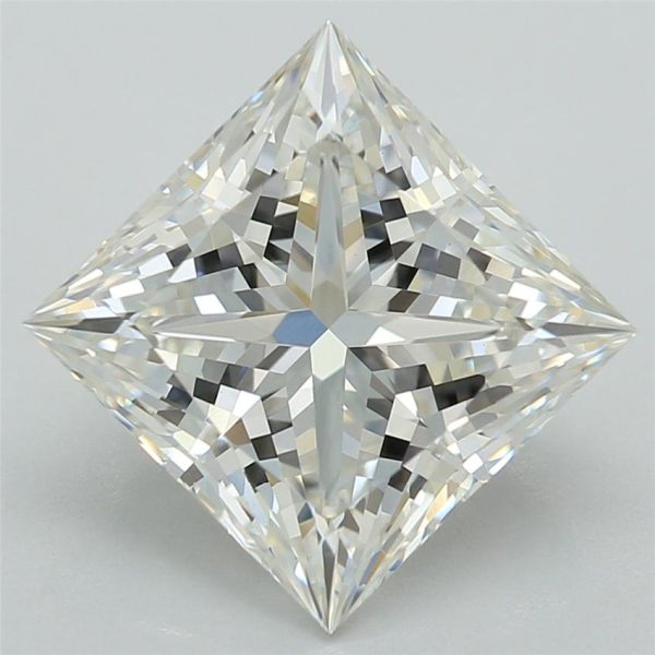 2.72 Carat Princess Cut Lab Diamond