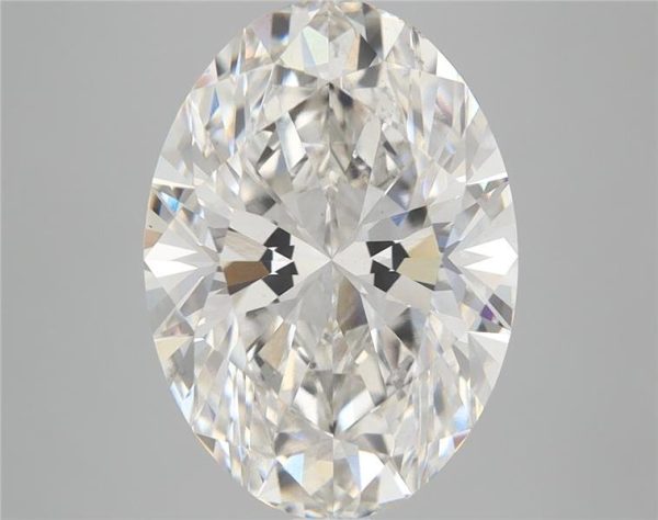5.38 Carat Oval Cut Lab Diamond