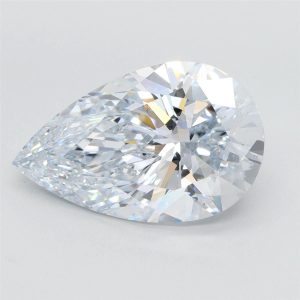 6.61 Carat Pear Cut Lab Diamond