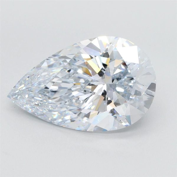 6.61 Carat Pear Cut Lab Diamond