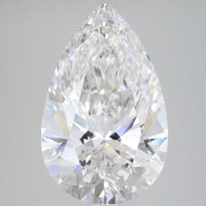 6.76 Carat Pear Cut Lab Diamond