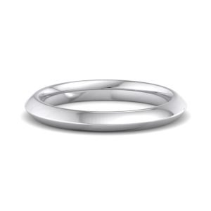 Wrenley Knife Edge Wedding Band Platinum (Setting Price)