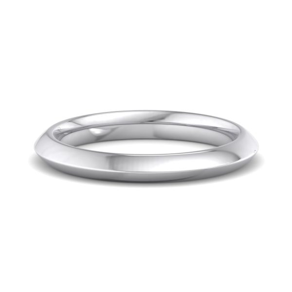 Wrenley Knife Edge Wedding Band Platinum (Setting Price)