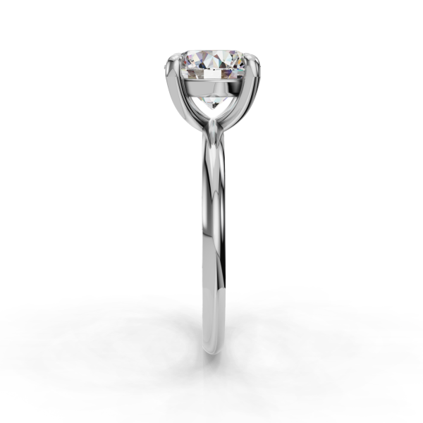 2.5 Ct. Bella Solitaire Engagement Ring - Platinum - Image 2