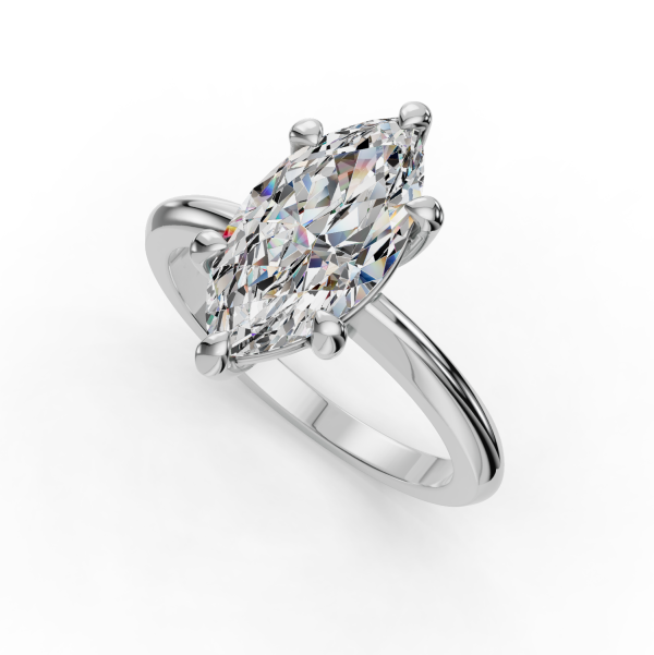 2 Ct. Bella Solitaire Engagement Ring - Platinum - Image 4